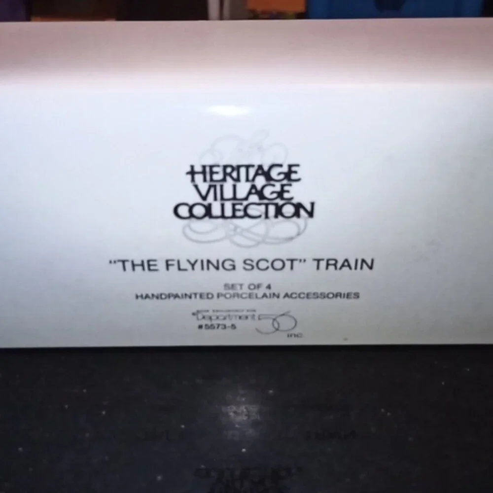 Vintage Dept 56 Heritage Dickens Christmas Village THE FLYING SCOT TRAIN…